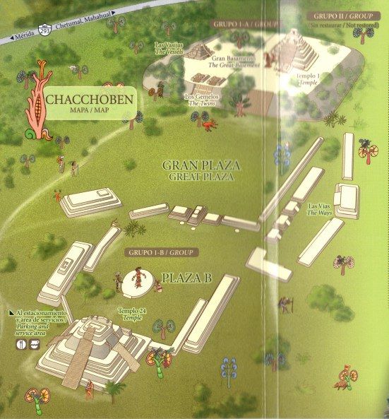 arqueological zone chacchoben - costa maya discovery